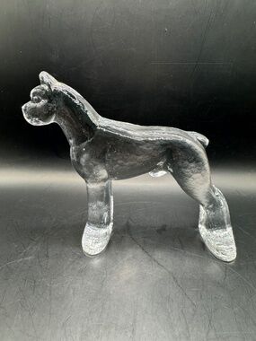 Kosta Boda Kennel Series Boxer by Bertil Vallien 1977
